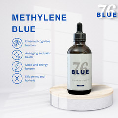 Methylene Blue 1% Solution 120mL – Lab & Aquarium USP Grade