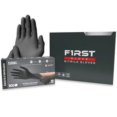 First Glove 3.5 Mil Black Nitrile – – Cleaning For