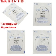 Dental Ortho Titanium Molybdenum Alloy Arch Wires TMA 19*25/17*25 Upper/Lower
