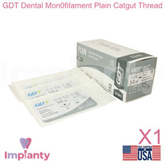 GDT Dental Mon0fiIament Plain Catgut Thread Collagen SteriIe Individual Packs