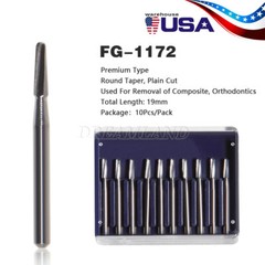 SUPÉR Carbides FG1172, Friction Grip, Made in China 100 burs