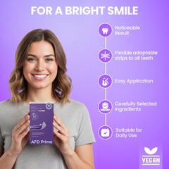 AFD Prime Purple Teeth Whitening Strips for 1 Count (Pack of 14),