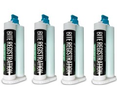 4 x Dental Bite Registration Material, Super Fast Set, 50ml Cartridges, German