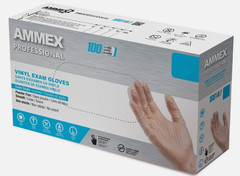 *1,000-Piece* Ammex Professional Vinyl Exam Medical Gloves Clear Large VPF66100