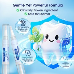 Teeth Whitening Kit with LED Light – 3 0.68 Fl Oz (Pack of 1), White