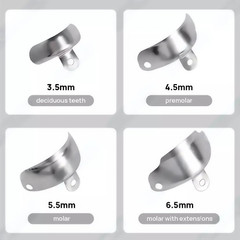 50x Dental Matrix Bands M4 2.0 Sectional Contoured Matrix System Metal Matrices