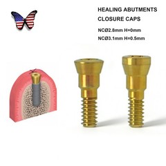US Dental Healing Cap Abutment RC NC Cover Screw Titanium Fit Straumann ITI BLT