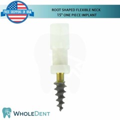 X1 Dental Root Shaped Flexible Neck One Piece 15° Titanium Sterile RBM