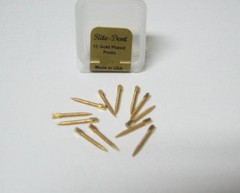 Dental Gold Plated Screw Posts Cross Head Refill Size Extra Large 3 XL3 12/Box
