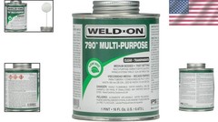 1 Pint Fast-Setting Medium-Bodied Low-VOC PVC Cement for Plumbing & Irrigation