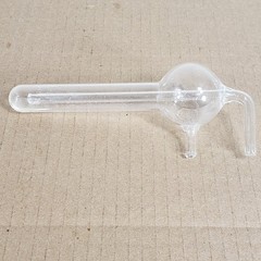 Unbranded Glass Micro Gas Bubbler System 1/4″ Straight Tube Inlet ~7″ Tall