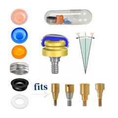 Locator Abutment Replacement Male Retention Inserts Cap Overdenture Inserts PEEK