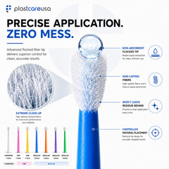 Micro Applicator Brushes 400 Fine 1.9mm Dental Bendable Disposable Pink