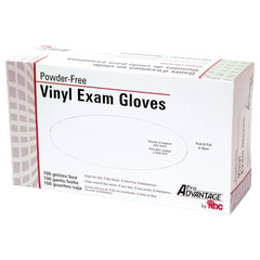 Pro Advantage Powder Free Vinyl Exam Gloves, Size Extra Large (XL) – Box of 100