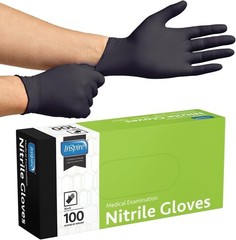 100 Disposable Nitrile Exam 3-6 mil Latex Free Medical Cleaning Food-Safe Gloves