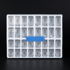 64pcs/Box Dental Anterior Transparent Crowns 44Pcs Incisors+20Pcs Canines №1.910