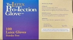 COMFITWEAR Disposable Latex Gloves, Powder Free Size Large(Pack of 100)
