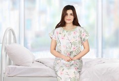 Utopia Care Women’s Hospital Gown Soft Comfortable Large-X-Large, Floral Grey