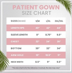 NY Threads Women’s Hospital Gown Soft and Stylish Patient Gown, Small-Medium,…