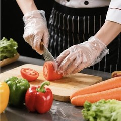 400 Ct Disposable Plastic Gloves – Food Safe Latex Free Powder Free Kitchen Use.