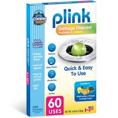 Compac Home Plink Garbage Disposal Cleaner 10 Count (Pack of 6), Multicolor