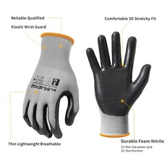 Manusage Safety Work Gloves – Protective Glove For Men Women – Ultrathin Hand