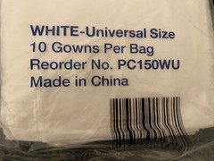 Isolation Gowns white Quantity 10 Pieces Health Care Universal Size ProCure