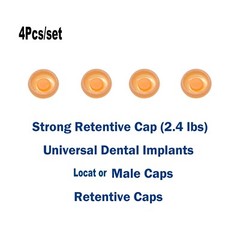 US Overdenture Locator Abutment 2.4 lbs Removable Retentive Male Caps 4pcs
