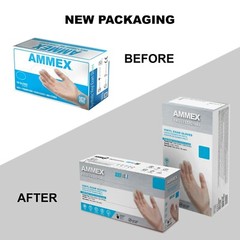 *1,000-Piece* Ammex Professional Vinyl Exam Medical Gloves Clear Small VPF62100