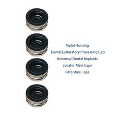 US Dental Zimmer Tapered Screw-Vent Locator Abutment w/PEEK Caps 4.5mm Platform