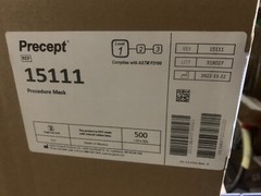 Precept 15111 Procedure Mask Level 1 Blue color Case of 10 Boxes