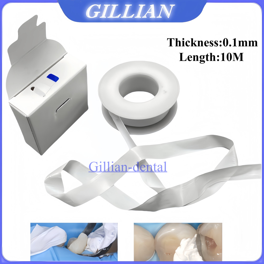 Dental Teflon Matrix Bands PTFT White Universal Matrices System 0.1mm 10M