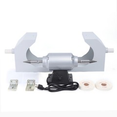 Dental Polisher Polishing Machine 110V Dual-Lathe Bench Buffing Jewelry Grinder
