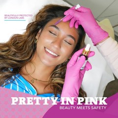 4 Mil – Fuchsia Pink Nitrile Gloves–Disposable Latex Free & Powder Free–Chemi…