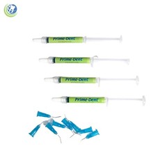 Dental Acid Etching Gel 37% Phosphoric 4 x 1.2ml Syringes Silica Free Blue Prime