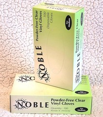 Clear Vinyl Gloves 100 Count Medium Latex Free Food Prep Disposable Gloves