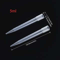 Disposable Pipette Tips 100pcs 5/10ml Universal Lab Micropipette Autoclavable PP