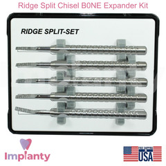 Ridge Split Chisel B0NE Expander Dental Kit 5pcs Fixture Insertion Support