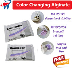 Kromopan Color Changing Alginate Dust Free 1lb pouch x 2 bags