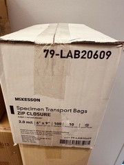 6×9 Specimen Transport Bag, 2 MIL , 15000