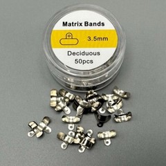 50 Pcs Dental Matrix Band 3D Hole Protrusions Matrices 3.5mm-6.5mm Contoured