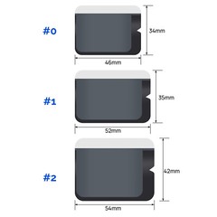 JMU Dental Digital Storage Phosphor Envelopes Plastic Size #0#1#2 100pcs/box