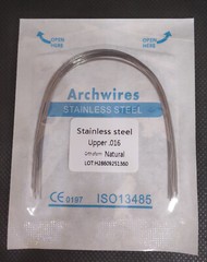 Dental Orthodontic Arcos Stainless Steel Arch Wires Round Wires Nature 10pc/pack