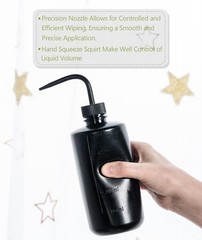 Melphoe Tattoo Wash Bottle Squeeze 3Pcs 500ml Squirt 3*500ml, Black