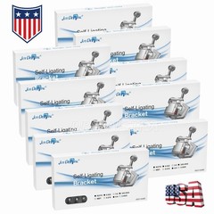 10X AZDENT Dental Ortho MIM Self Ligating Bracket Mini Roth.022 Hooks 345