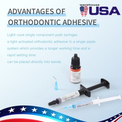 Sistema adhesión adhesiva para brackets ortodónticos fotopolimerizables Dental
