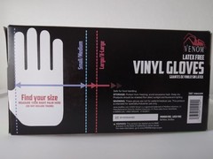 Venom L/XL Powder-Free Vinyl Gloves – 100 Count