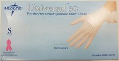 *200-Gloves* Medline Universal 3G Polyvinyl Chloride White Small MDS196074