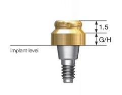 US Zimmer Tapered TSV 3.5/4.5mm Locator Abutment Caps 1-5mm GH Ti Overdenture