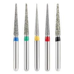 5pcs Dental Diamond Burs Extra Fine – Super Coarse Need Shape for High Speed HP